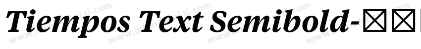 Tiempos Text Semibold字体转换